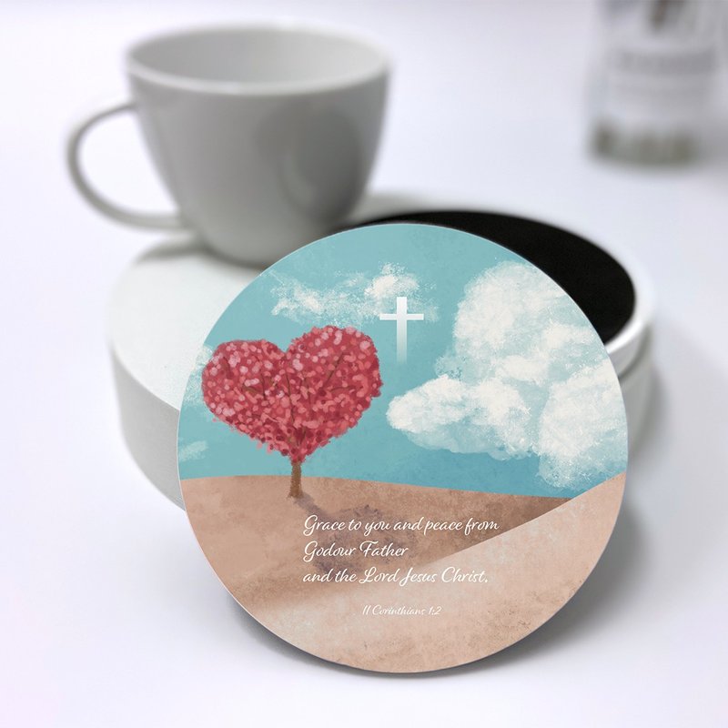 Illustration Scripture Ceramic Absorbent Coaster-Expectation in the Wilderness - ที่รองแก้ว - ดินเผา 