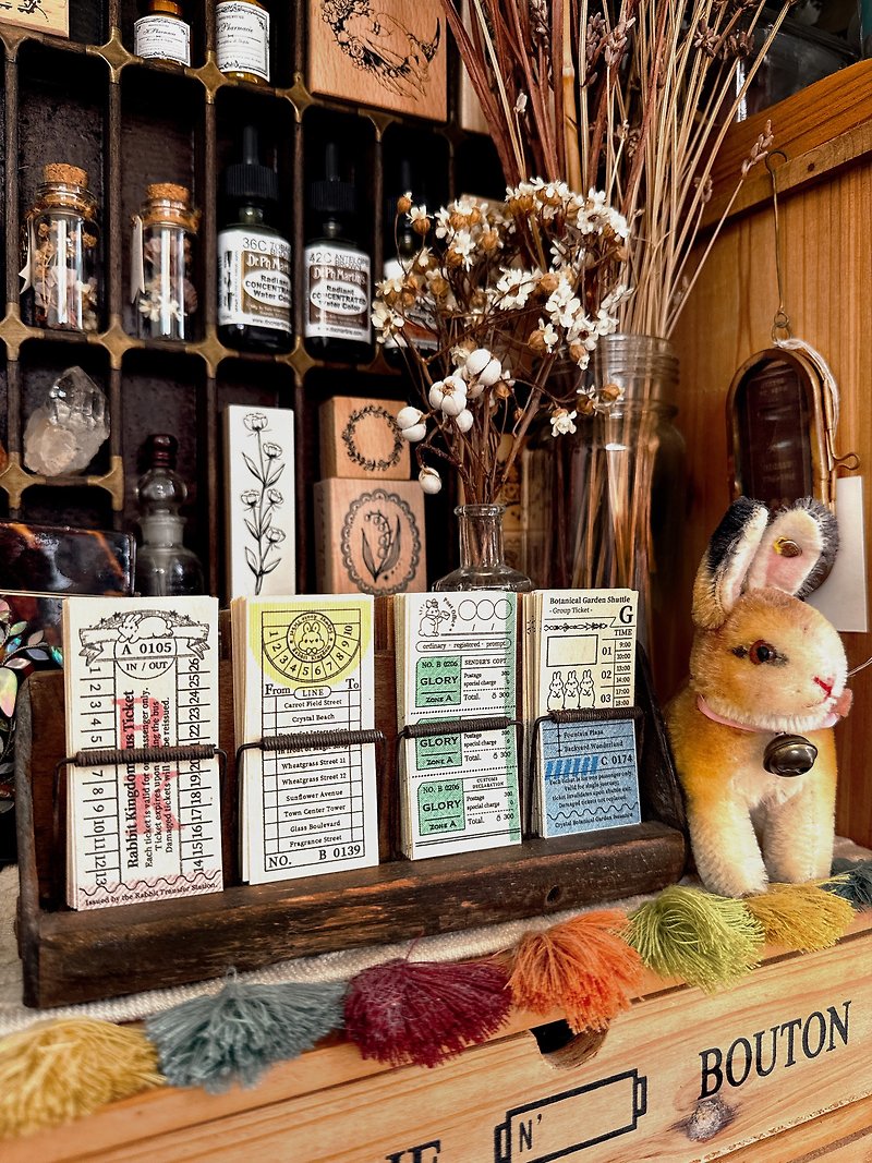 Little Rabbit Country-Retro Ticket Material Pack - Other - Paper Brown