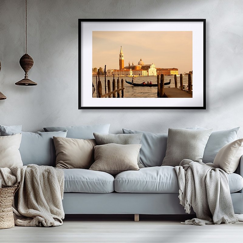 Basilica of San Giorgio Maggiore in Venice/ Home Furnishings Hanging Pictures Frames Opening a Store Birthday Gift - โปสเตอร์ - ผ้าฝ้าย/ผ้าลินิน 