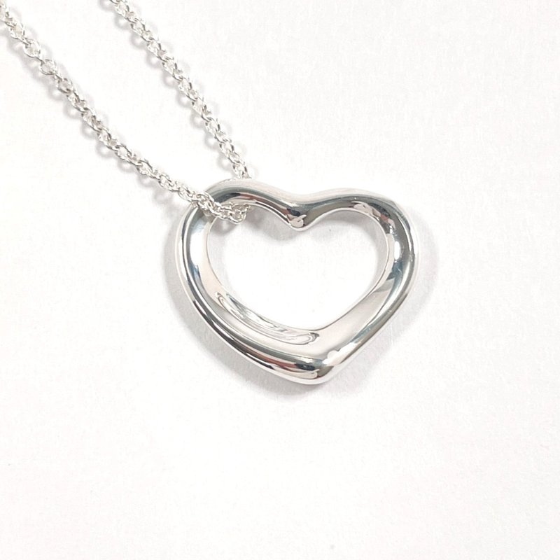 【日本直送 中古美品】ティファニー TIFFANY&Co. ネックレス オープンハート エルサペレッティ シルバー925 ジュエリー 新品仕上げ済み - 項鍊 - 純銀 銀色