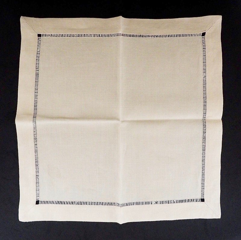 典雅方形素卡其色小布巾 單件出售 - 擺飾/家飾品 - 棉．麻 