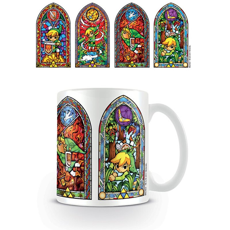 【任天堂】ゼルダの伝説 LEGEND of Zelda ステンドグラスマグカップ - マグカップ - 陶器 多色