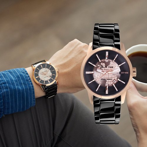 米朵貝菈．時光的禮物 RELAX TIME 環保人動電能系列 腕錶 (RT-62k-5)