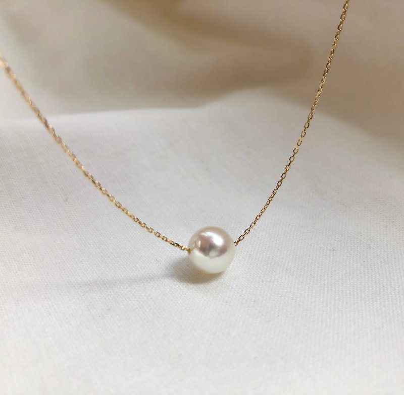High quality Akoya pearl necklace 750 saltwater pearls - Necklaces - Pearl White