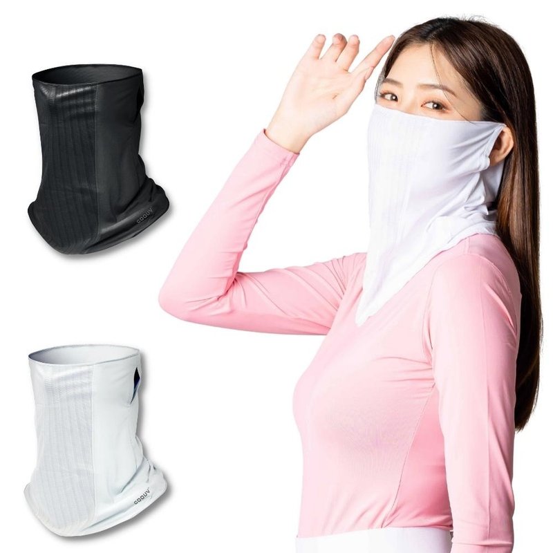 【MEGA COOUV】Icy sun protection breathable mesh mask UV-508-2 - หน้ากาก - วัสดุอื่นๆ ขาว