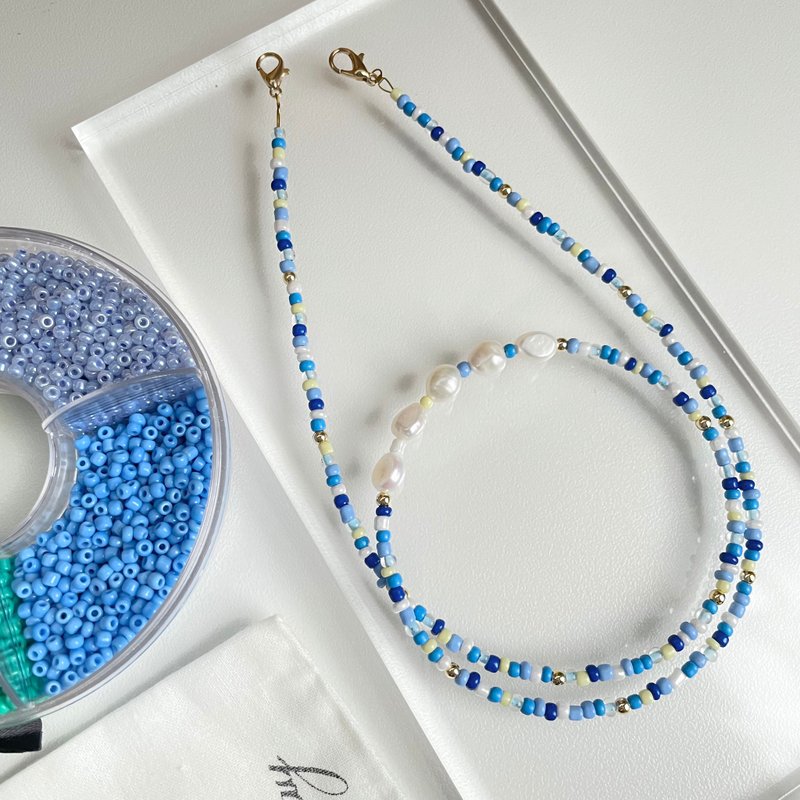 Signature glasses and mask chain - 口罩 鏈, 口罩 繩 - 口罩/口罩收納套 - 珍珠 多色