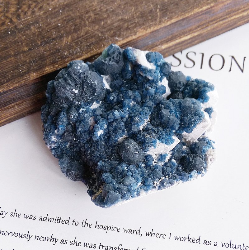 Fluorite 內蒙古產地 藍莓螢石 天然礦石 原礦 - 擺飾/家飾品 - 其他材質 