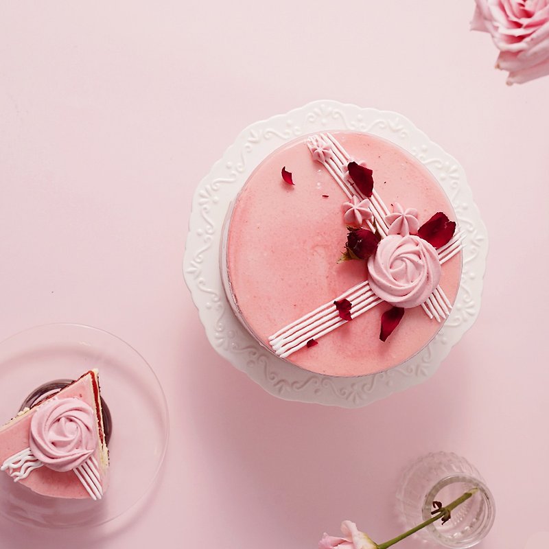 母親節蛋糕 粉紅黛安娜 6-8吋 莓果慕斯 唐緹Tartine - 蛋糕/甜點 - 新鮮食材 粉紅色