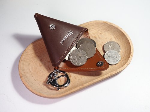 Leatherable 皮革生活選物 客製化 手工皮革 三角小錢包
