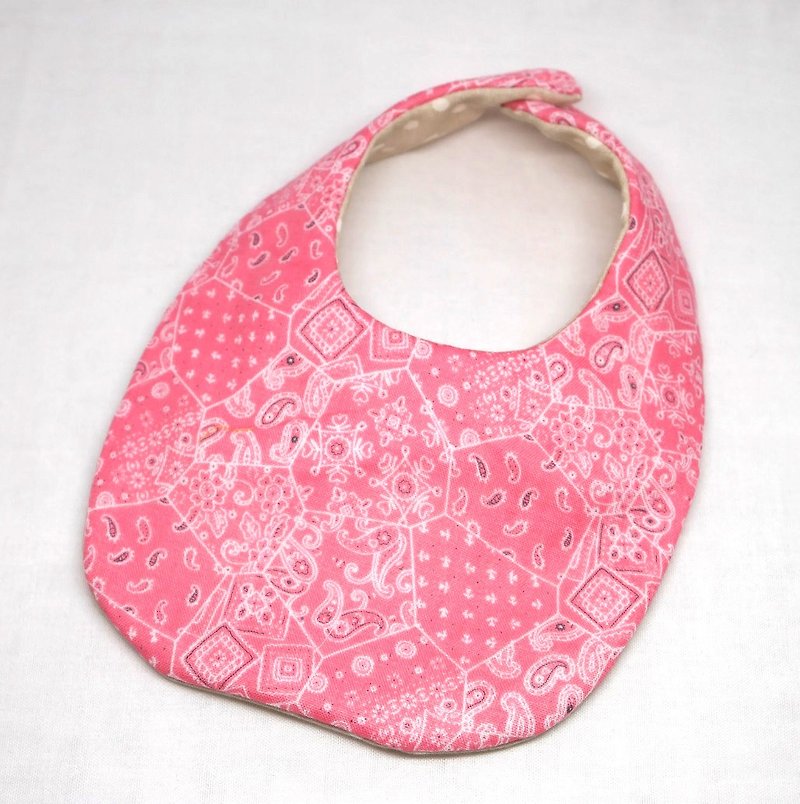 Japanese Handmade 8-layer- gauze Baby Bib - ผ้ากันเปื้อน - ผ้าฝ้าย/ผ้าลินิน สึชมพู