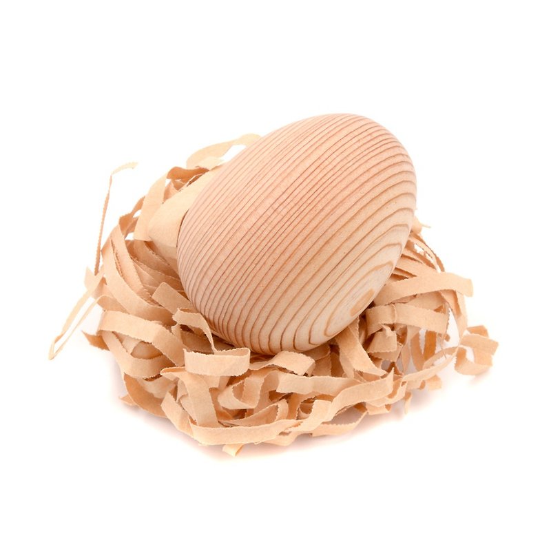 Taiwanese cypress scented egg | You can purchase an engraved or pine egg holder pad, and the unbreakable wooden egg can be used with an essential oil diffuser - Other - Wood Gold