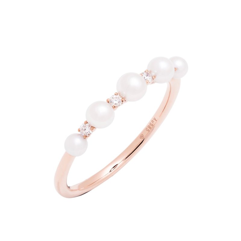 pearl diamond ring - General Rings - Diamond White