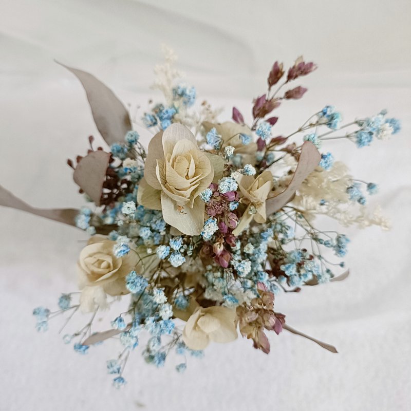 情人節禮物花束自然清新療癒甜美花束 永生康乃馨盆花 結婚捧花永 - 乾燥花/永生花 - 植物．花 多色