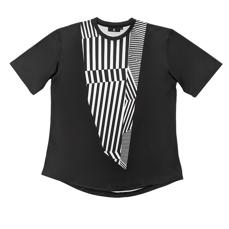 まばゆいばかりのカモフラージュ1930年まばゆいばかりのカモフラージュ機能半袖 - Tシャツ メンズ - ポリエステル ブラック