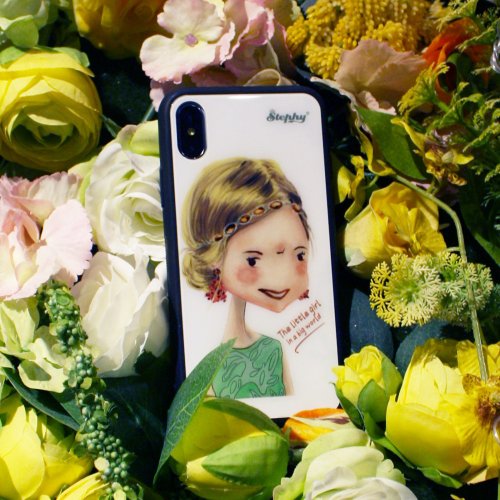 StephyDesignHK 【客製化手機殼】iPhone 15晚宴玻璃纖維鏡面手機 附贈手機桌布