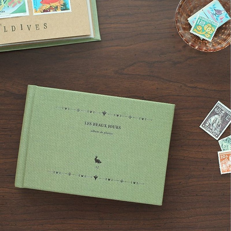 Good day ticket base photo album S-matcha green, LWK37873 - อัลบั้มรูป - กระดาษ สีเขียว
