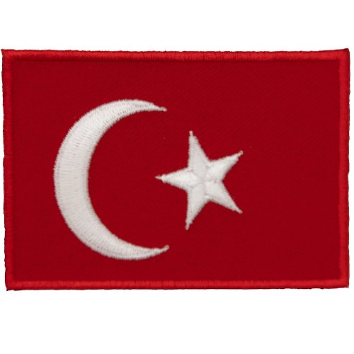 A-ONE 土耳其 布藝徽章 背膠背包貼 Flag Patch立體繡貼 熨斗士氣章 布