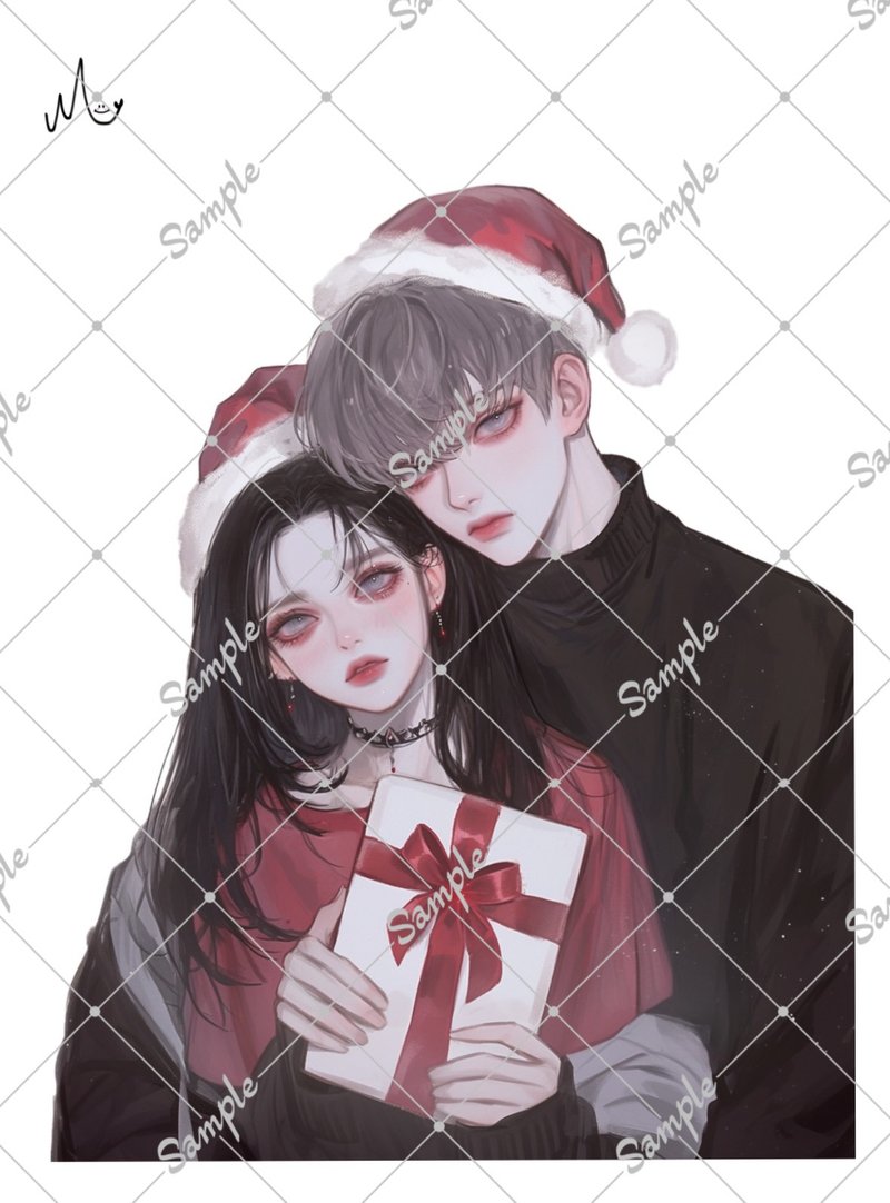 Original character stickers Christmas until December 15th - Stickers - Paper 