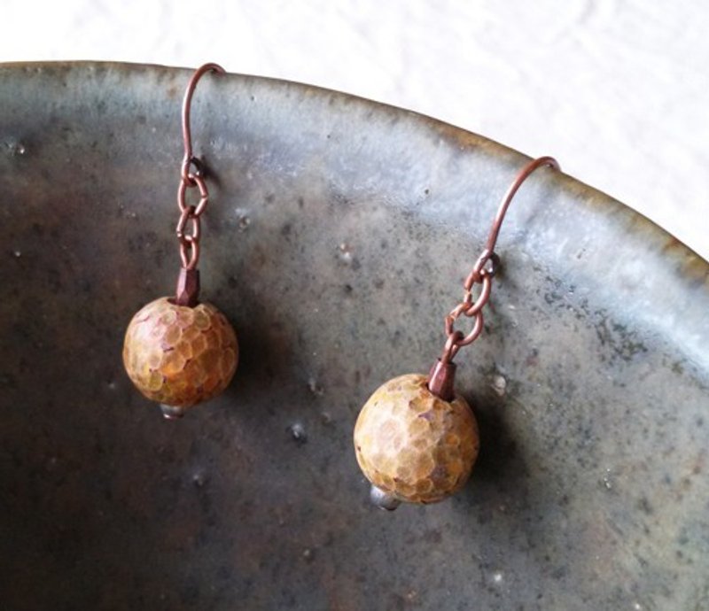 マルモクピアス (キャメル) - 耳環/耳夾/耳骨夾 - 木頭 