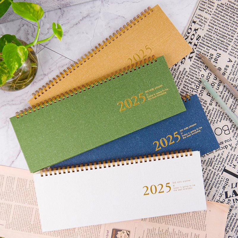 2025 Diary 2025 Timeline Desk Calendar - สมุดบันทึก/สมุดปฏิทิน - กระดาษ หลากหลายสี