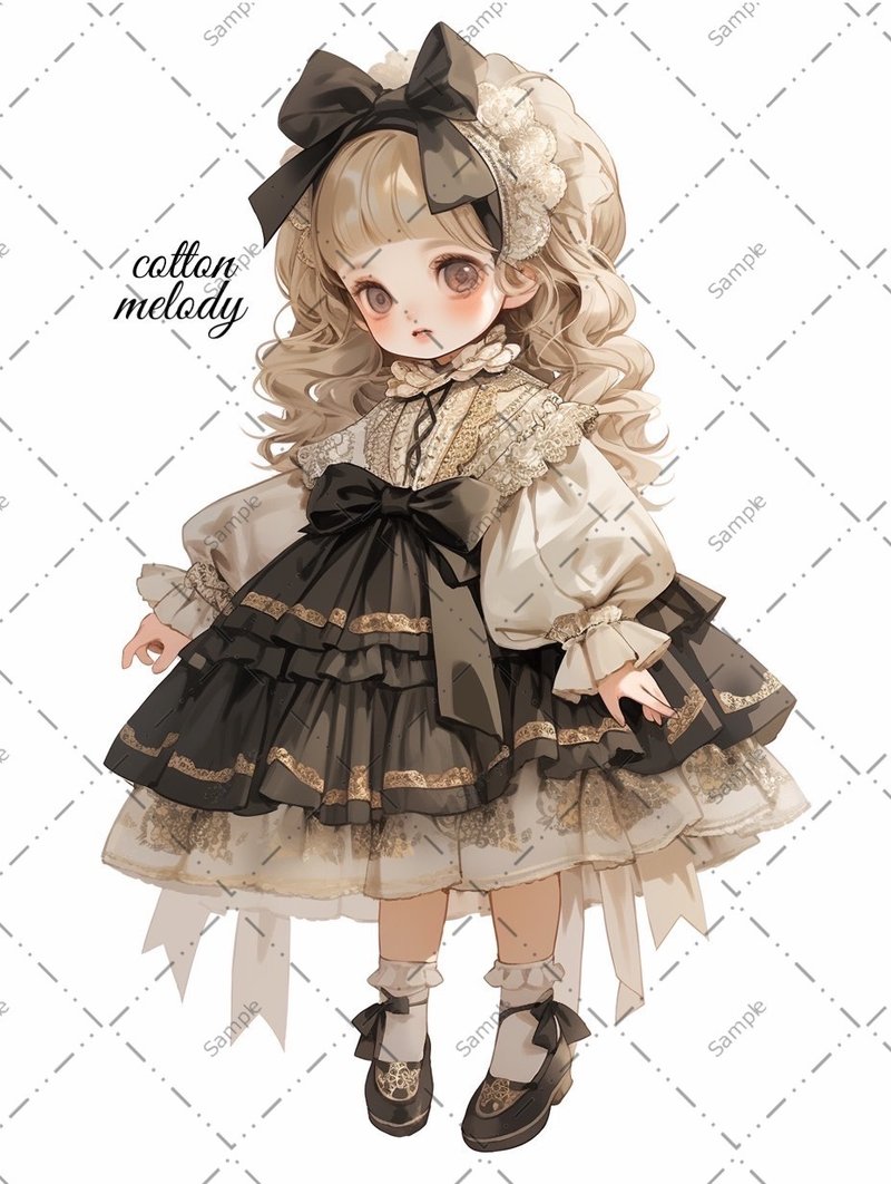 original sticker no.29 人物ステッカー オリジナルステッカー 人物ステッカー 女の子ステッカー オリジナル人物ステッカー - 貼紙 - 紙 