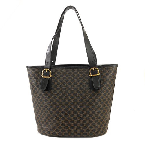 CELINE セリーヌ マカダム ブラゾン トートバッグ 日本直送 名牌中古包 】CELINE セリーヌ マカダム ブラゾン型