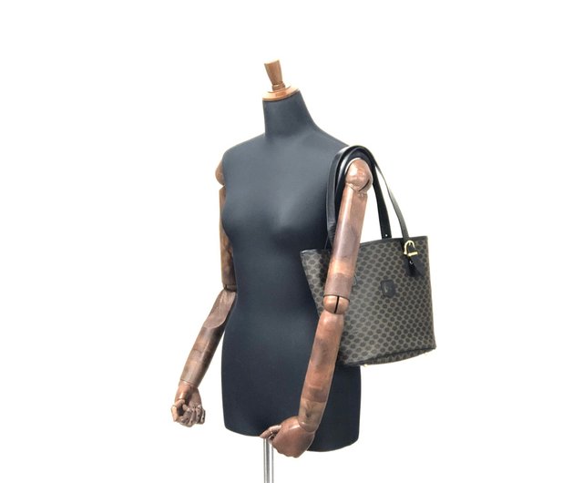 日本直送 名牌中古包 】CELINE セリーヌ マカダム ブラゾン型