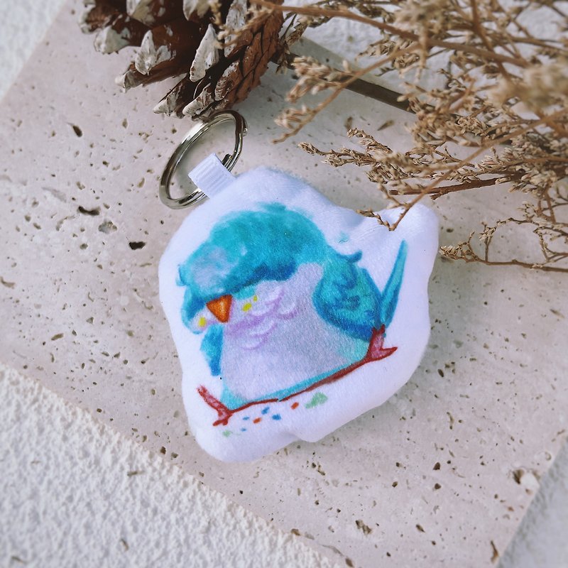 Monk Parrot Charm Keychain - Charms - Other Materials 