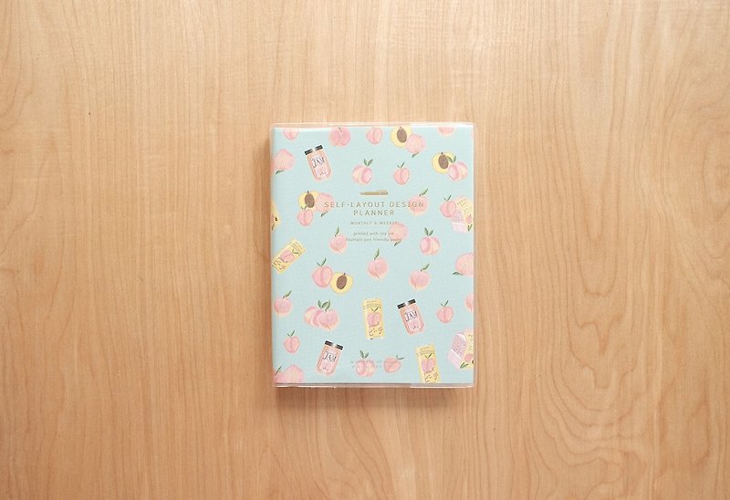 PLANNER 12x15.4 cm. (Monthly&Weekly) : PEACHFUL - Notebooks & Journals - Paper Green