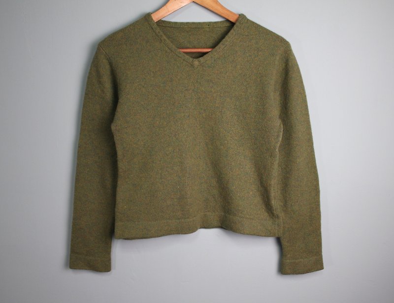 FOAK vintage pure lamb wool sweater forest sweater - Men's Sweaters - Wool 