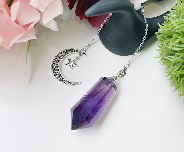 Amethyst deals pendulum necklace