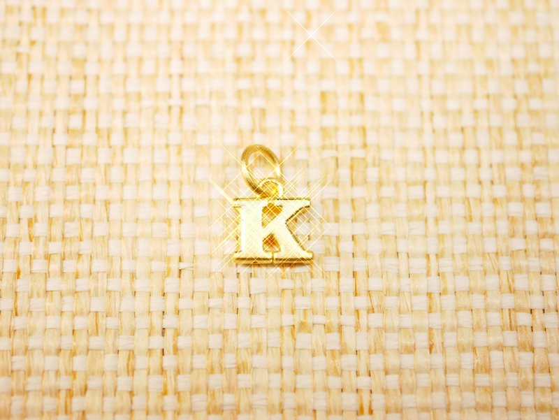 黃金墜子-K字母墜子金飾-黃金9999 - 項鍊 - 24k 金 金色
