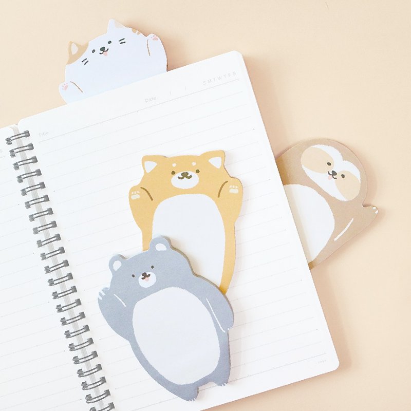 Ching Ching X Simple Life Series CC-197 Animal Shape memo notes - Sticky Notes & Notepads - Paper 