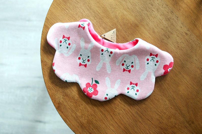JIJA's Handmade Gift for babies  － Babies BIB - Baby Gift Sets - Cotton & Hemp Pink