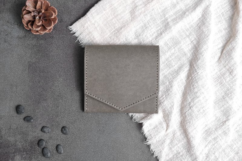 [Paper-making possibility] minimal plain series paper-made loose Silver - Coin Purses - Paper Brown