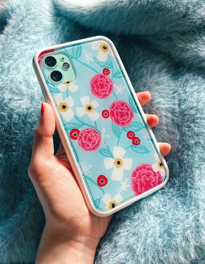 Artistic Girl Representative / Beautiful iPhone Shockproof Phone Case / Rhino Shield Mod NX - เคส/ซองมือถือ - พลาสติก สีน้ำเงิน