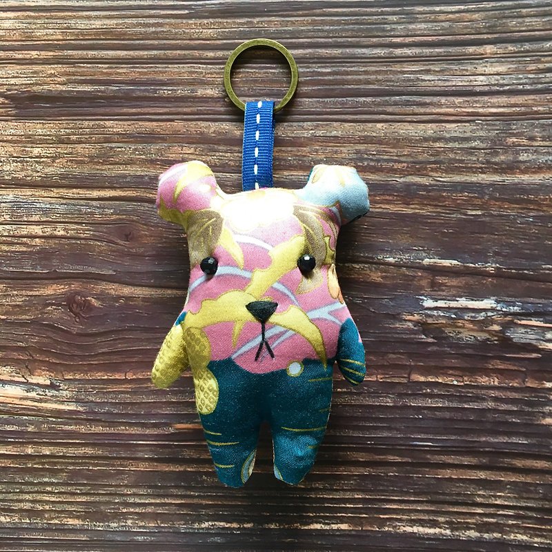 +Japanese style hot stamping+flaming key ring - Charms - Cotton & Hemp Multicolor