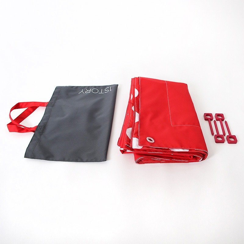 Picnic mat. Bébé Red - Camping Gear & Picnic Sets - Other Materials Red
