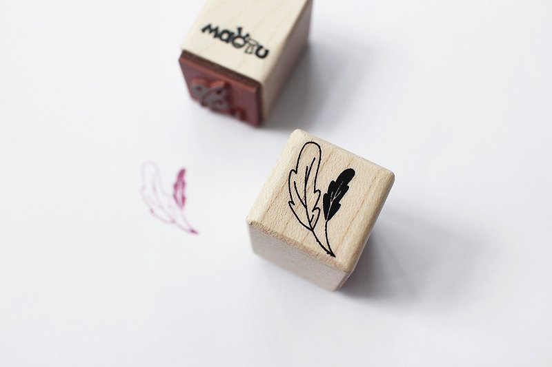 Maotu-Block Stamp (Leaf) - ตราปั๊ม/สแตมป์/หมึก - ไม้ 