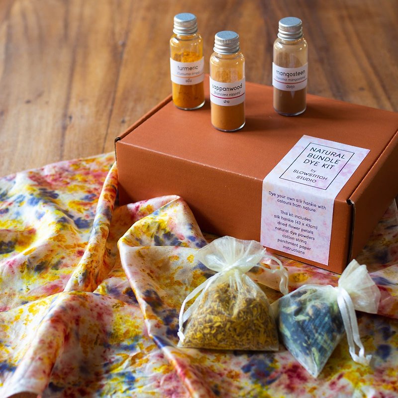 Natural Bundle Dye Kit - Dye silk with flowers and natural herbs