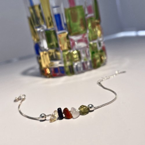 Other..Worldly Candle and Jewelry 設計師親自設計及打造: 西藏風馬旗天然水晶925純銀手鏈 (可訂製)