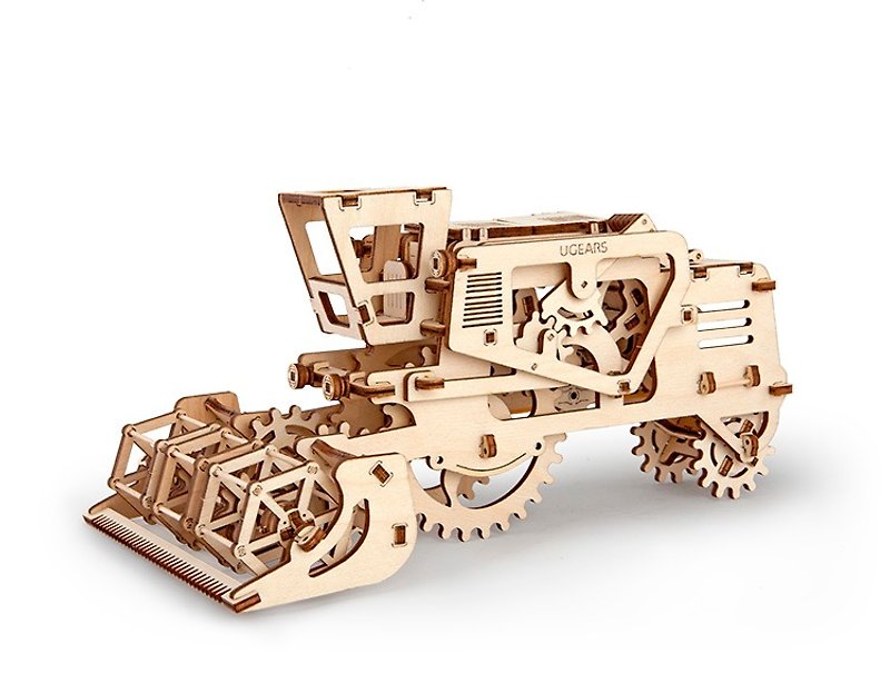 /Ugears/ Ukrainian wooden model combine harvester Combine - แกดเจ็ต - ไม้ สีกากี