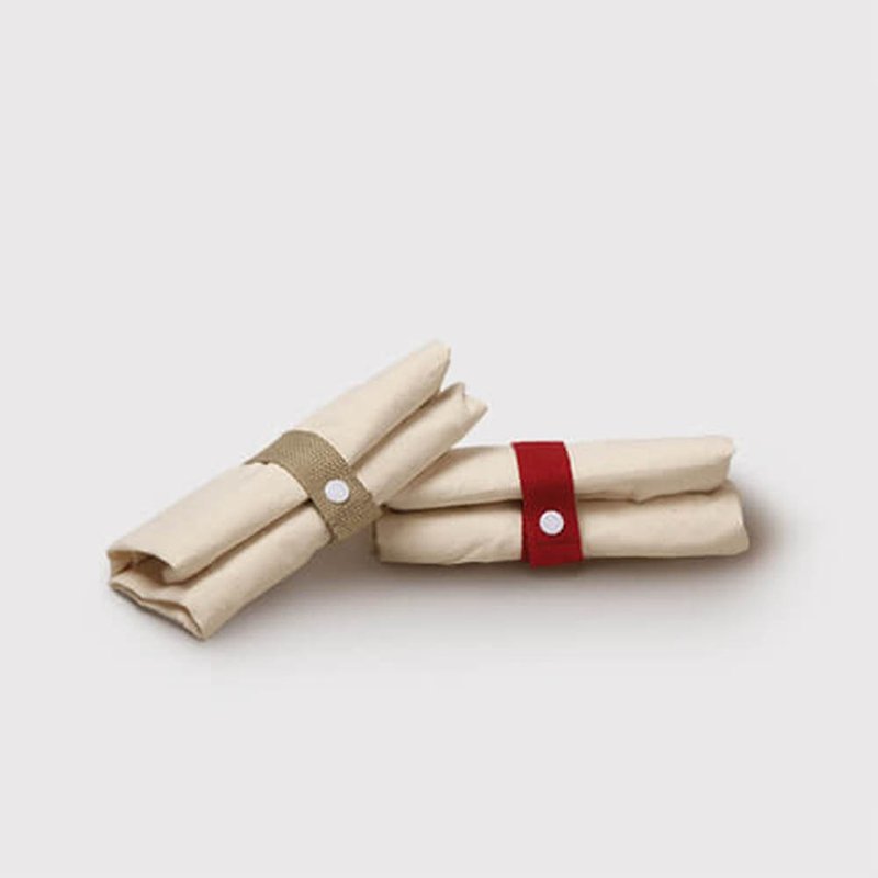 【素面款】環保棉布大提袋 | 卡其/紅色_大容量購物袋 - 手袋/手提袋 - 棉．麻 白色