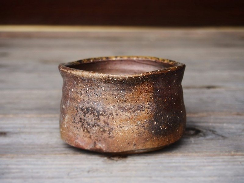 Bizen shochu drinking _s8-009 - Pottery & Ceramics - Pottery Brown