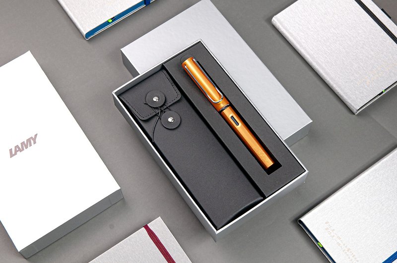 LAMY pen style black coil pen bag gift box/AL star star series-limited bronze gold - ปากกาหมึกซึม - อลูมิเนียมอัลลอยด์ สีทอง