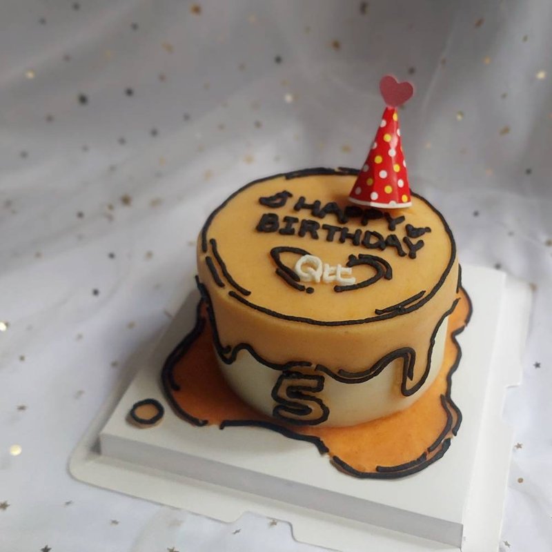 寵物蛋糕 生日蛋糕 漫畫風蛋糕 此款式僅可自取 - 貓/狗罐頭/鮮食 - 其他材質 