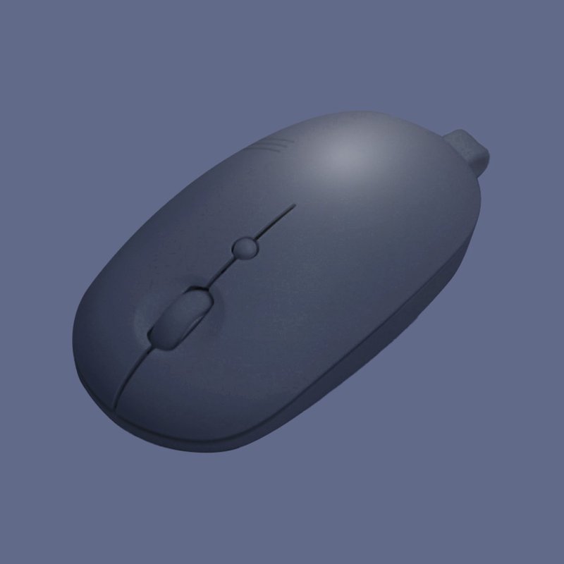 actto Tail Wireless Bluetooth Dual Mode Mouse - Navy Blue - Computer Accessories - Other Materials 