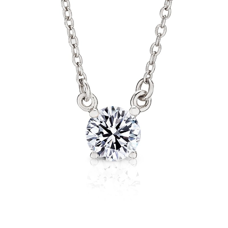 Eternal Diamond 925 Sterling Silver Necklace for Women - สร้อยคอ - เงินแท้ สีเงิน