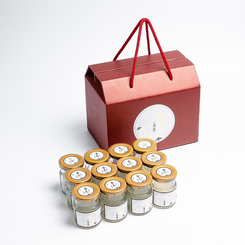 [100% authentic bird’s nest] Dengyi bird’s nest classic portable gift box 12 pieces - 健康食品・サプリメント - ガラス レッド