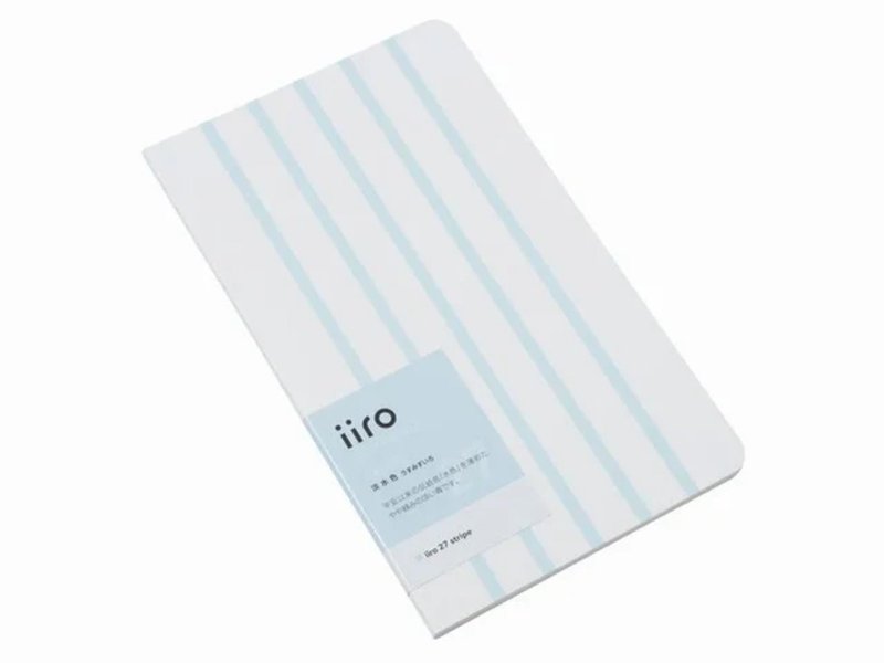 神戶派計畫 iiro 27 條紋 (淺水藍色) - 筆記本/手帳 - 紙 藍色